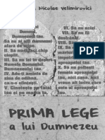 Prima Lege A Lui Dumnezeu SF Nicolae Velimirovici PDF
