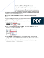 Microsoft Word 2013: Combine and Merge Multiple Documents