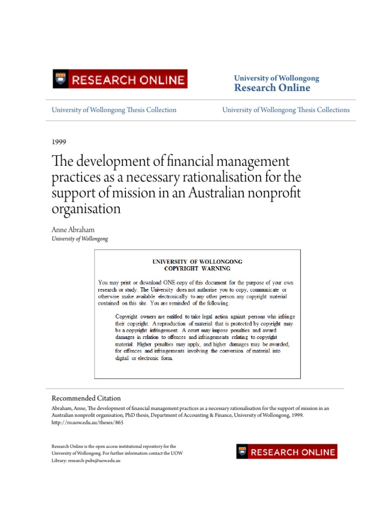 Financial management phd thesis
