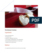 Shortbread Cookies: Ingredients