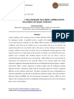 The Impact of Multigrade Teaching Approach in Teaching of Basic Science