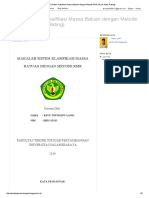 Makalah Sistem Klasifikasi Massa Batuan Dengan Metode RMR (Rock Mass Rating) PDF