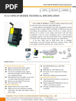 f2114 Gprs Ip Modem Technical Specification