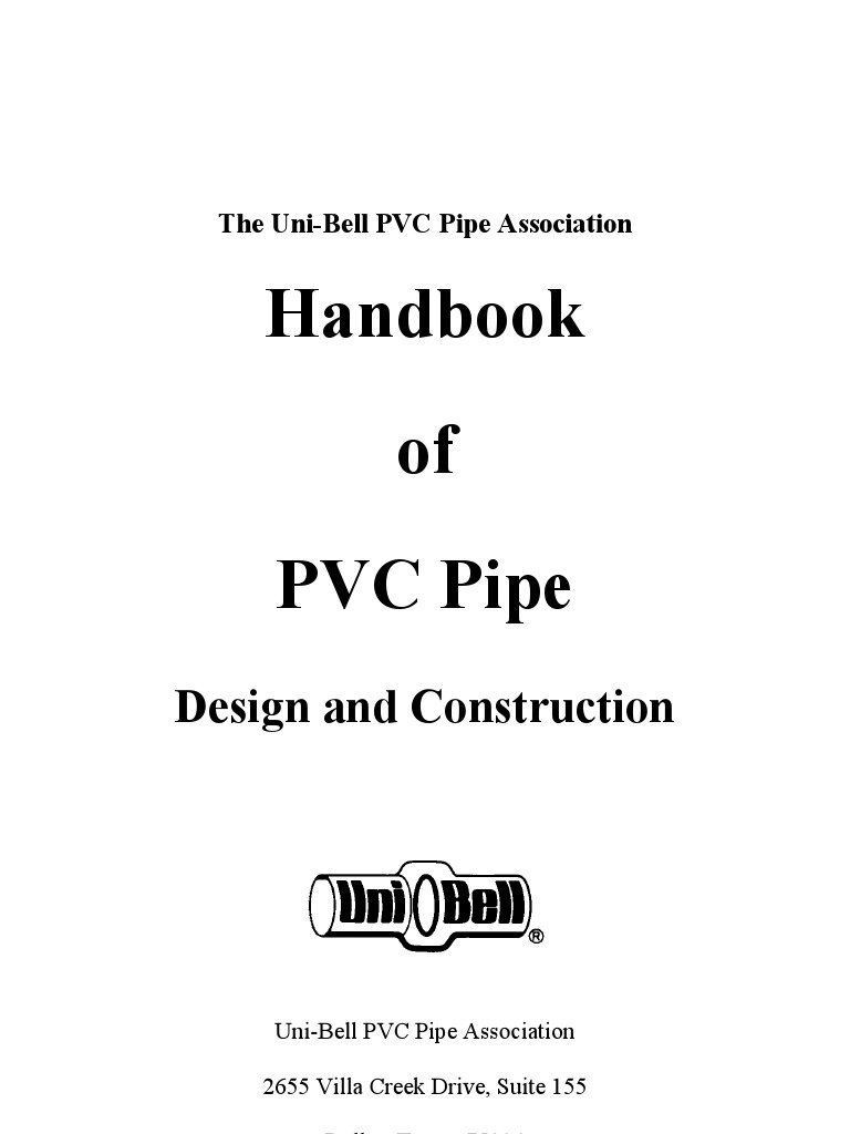 Handbook of PVC Pipe PDF Polyvinyl Chloride Pipe (Fluid Conveyance)
