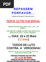 Protesto 22 e 23 Maio 2010