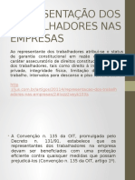 Representação dos trabalhadores nas empresas: direitos e garantias