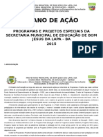 Plano de Ação Do Setor de Programas e Projetos Especiais