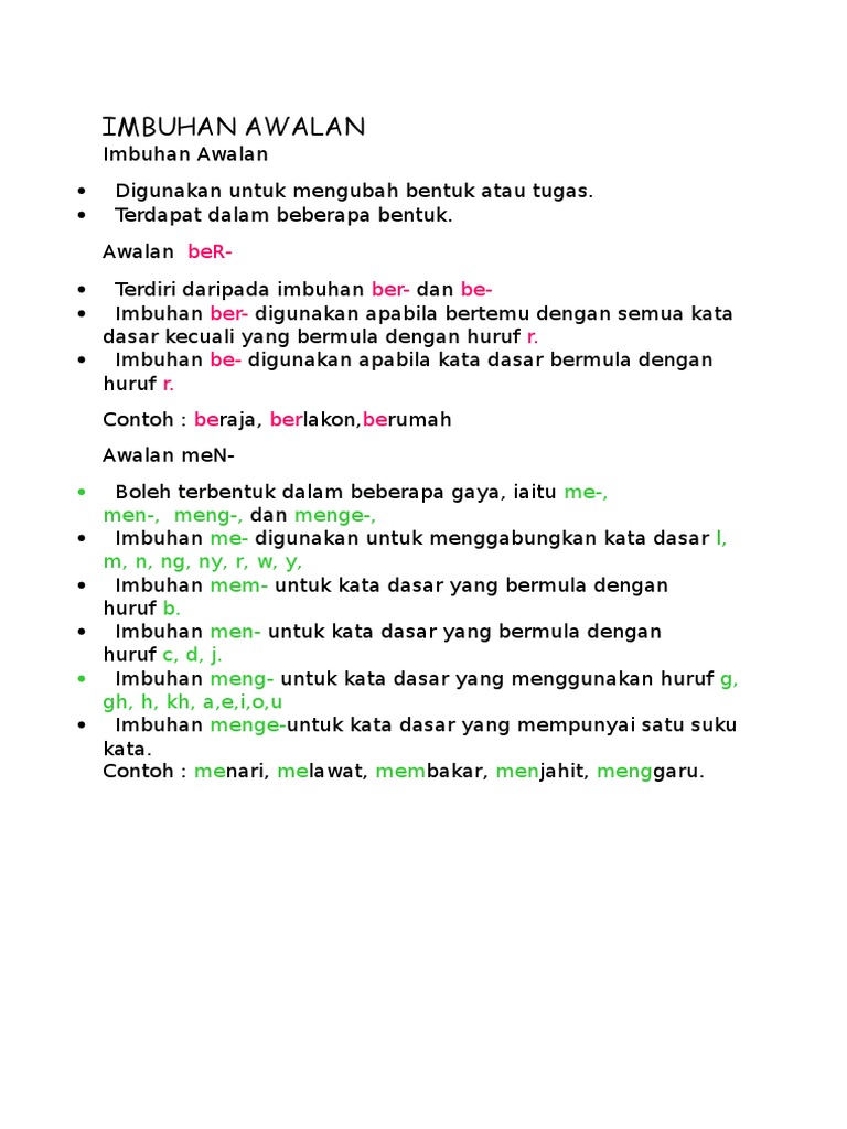 Imbuhan Awalan Pdf