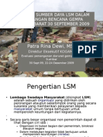 Mobilisasi Sumber Daya LSM Dalam Bencana by Patra Rina Dewi - KOGAMI