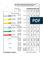 Scedule Boling MTBC Endah Parade JC2013 - KL - Schedule