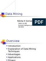 Data Mining: Nikita K Somaiya