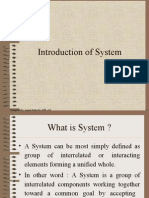 Introduction of System: Compiled By: Arpan Sinha For ASB, AU 1