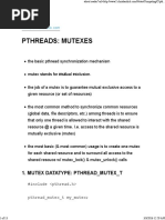 Pthreads - Mutexes