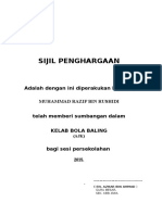 Sijil Penghargaan