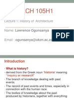 Introduction To History of Architecture - Lecture 01