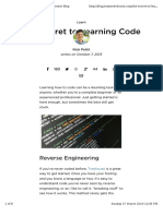 The Secret To Learning Code: Reverse Engineering