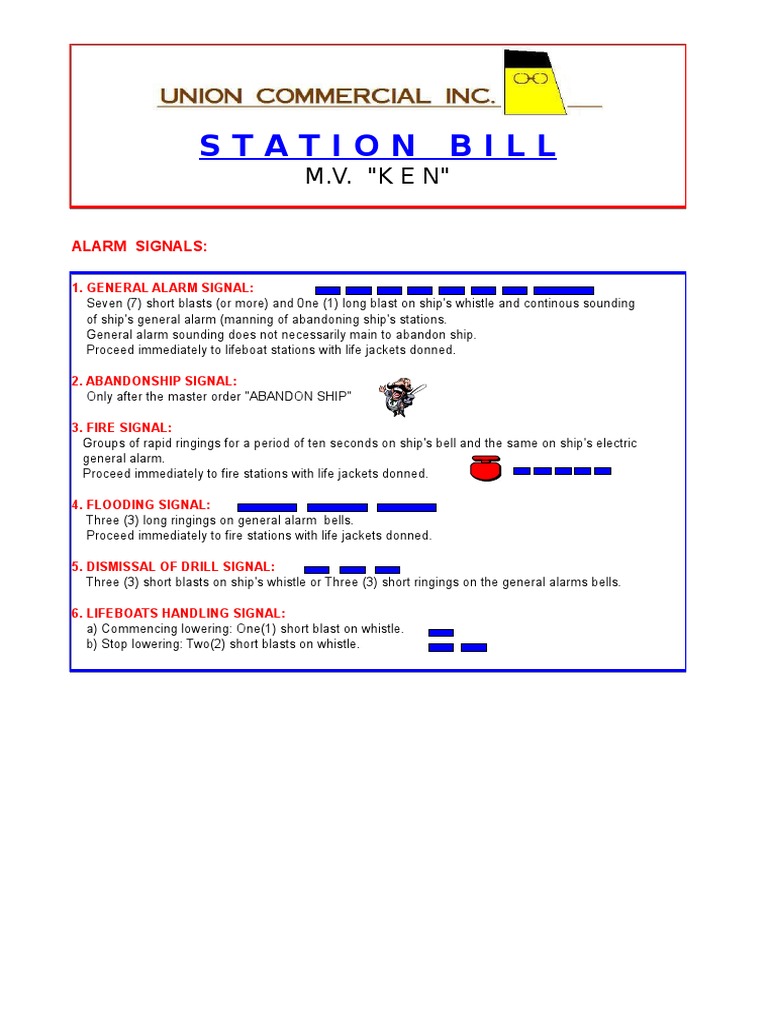 Station Bill PDF
