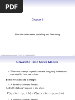 Univariate Time Series Modelling and Forecasting