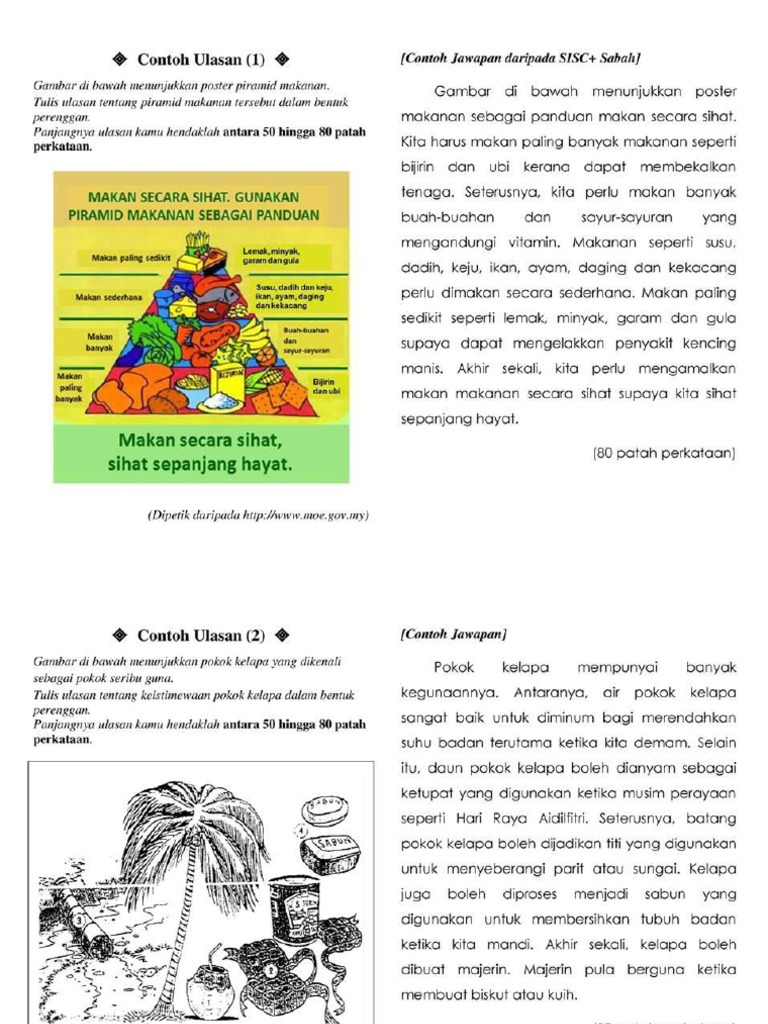 BM2 - Contoh-Contoh Ulasan UPSR PDF  PDF