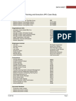 Production Planning and Execution (PP) Case Study