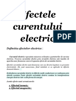 Efectele Curentului Electric