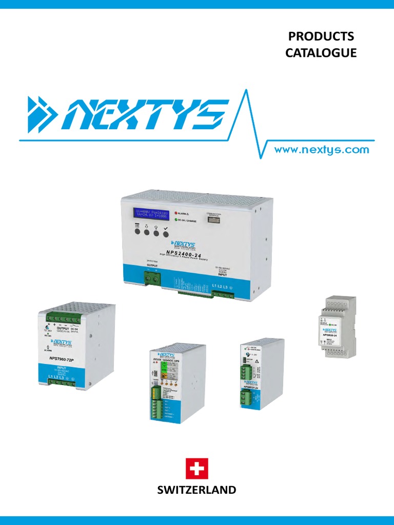 Catalogue NEXTYS 2014 V1-0 | PDF | Power Supply | Fuse (Electrical)