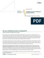 Considering Currency Hedging in an Equity Portfolio