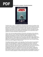 Download Jaws theatrical Film Poster Analysis by SGmediastudies SN313053498 doc pdf