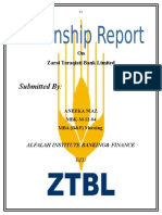 Internship Report on ZTBL 