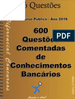 600 Questões Comentadas - Conhecimentos Bancários