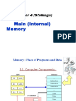 Main (Internal) Memory: Chapter 4 (Stallings)