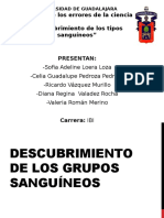 Descubrimiento de Los Grupos Sanguíneos