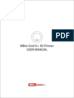 MBot Grid II 3D Printer USER MANUAL PDF