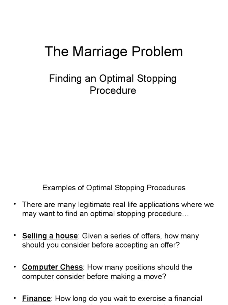 Optimal Stopping in Decision Theory | PDF | Career & Growth | Lifestyle