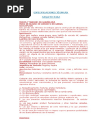 Especificaciones Técnicas para Municipio