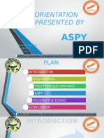 Orientation ASPY