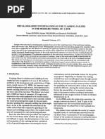 Metallographic Investigation On The Cladding Failure