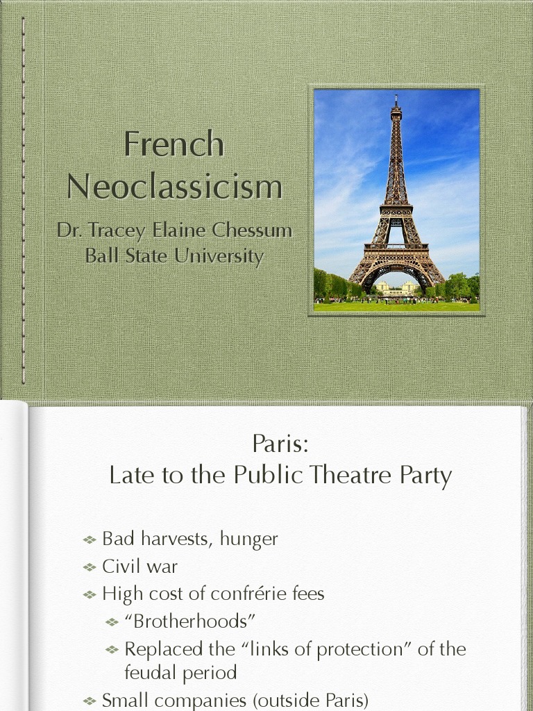 French Neoclassicism PDF Molière Theatre