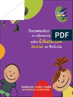 Educacion Inicial Boliviadocumentos de Referencia Sobre Educación Inicial en Bolivia CBDE
