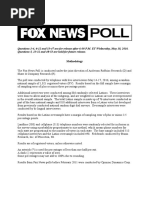 Fox News National Poll Trump v Clinton