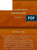 Los Costos en La Construcción