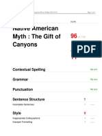 Native American Myth Grammarly Report