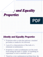 CH 1-4 Identity and Equality Properties