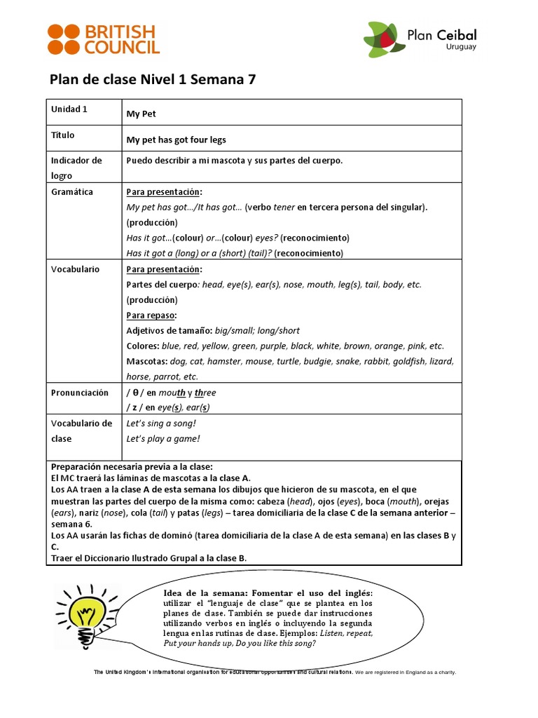 Plan de Clase Semana 7 2016 | PDF | Artes del Lenguaje y Comunicación