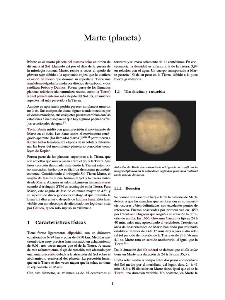 Marte (Planeta) | PDF | Marte | Vida en Marte, image size:768x1024