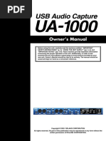 Edirol UA-1000 User Manual