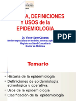 Historia Definición-Usos Epidemiológicos 