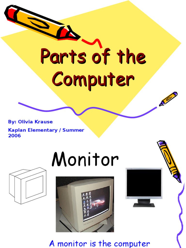 Parts of the Computer ppt.ppt | Computer Monitor | Floppy Disk