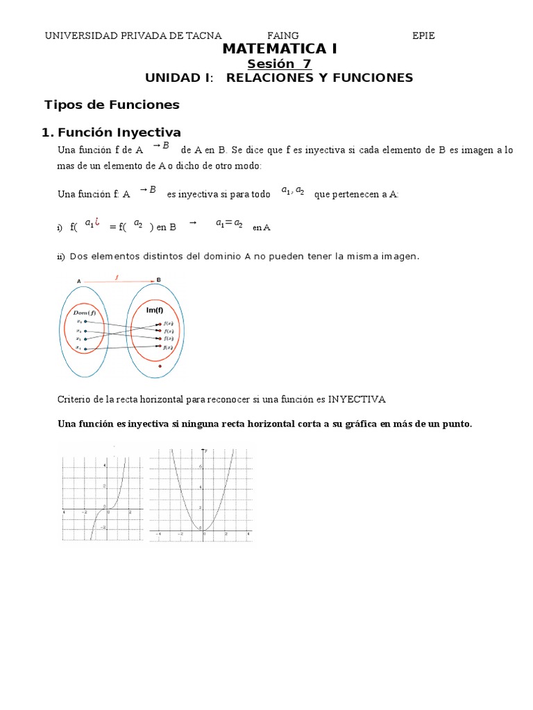 Clase 7+solucionario | PDF | Función (Matemáticas) | Matemática Elemental