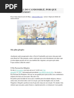 O Candomblé - Dia Nacional Do Candomblé